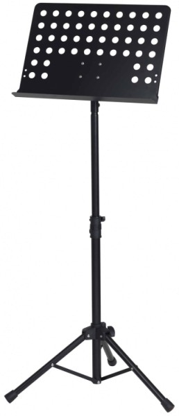 GEWAPure Orchesterpult mit Lochblechauflage Metall schwarz
