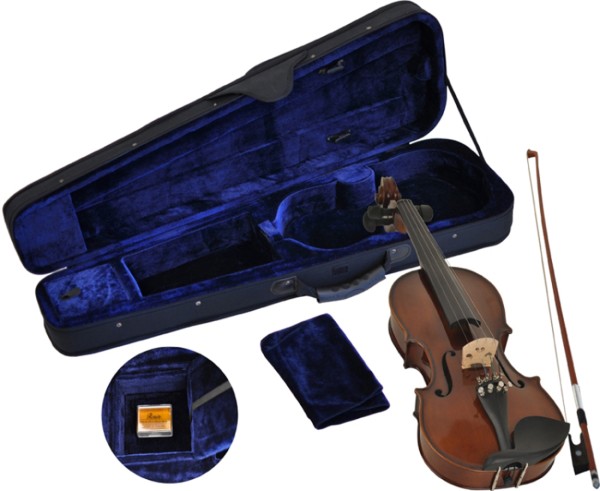 B-Ware Steinbach SV-15044 LH Linkshänder Geige Set 4/4 handgearbeitete Violinengarnitur inklusive Ko