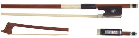 Gèrard Moulin 4/4 Violabogen / Bratschenbogen aus Fernambukholz, ausgesuchte Qualität, kantige Stang