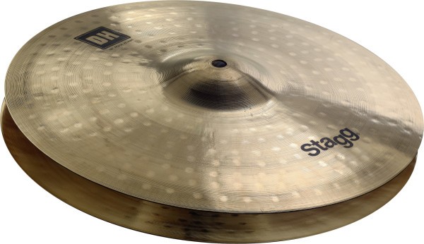 Stagg DH-HR14B 14 Zoll Brilliant rock HiHat - Doppelt gehämmert