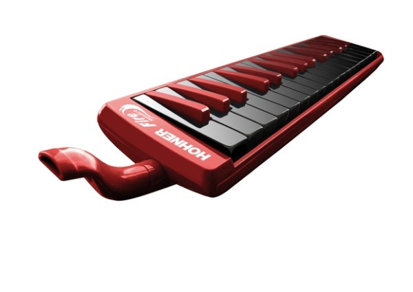 Hohner Fire Melodica 32 Tasten rot inkl. Anblasschlauch