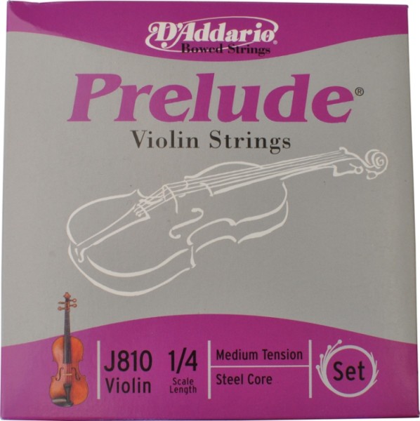 D`Addario Prelude Saitensatz 1/4 Geige/Violine E-Saite Stahl blank mittel