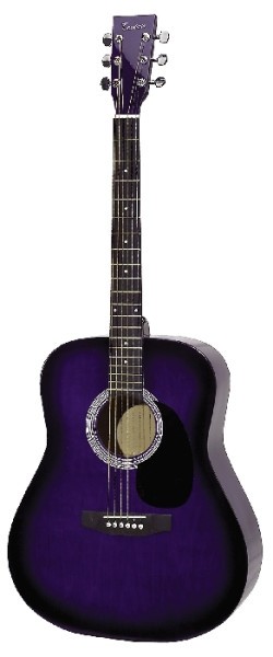Tenson 4/4 Akustikgitarre Dreadnought in blueburst mit Fichtendecke ABVERKAUF