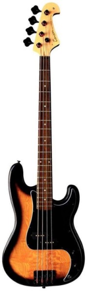 Tenson 4/4 E-Bass California P Deluxe in light vintage burst