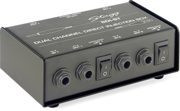 Stagg SDI-ST Passive 2-Kanal DI Box mono/stereo Schalter