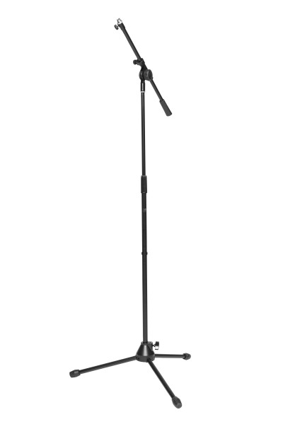 Stagg MIS-2024BK Mikrofon-Stativ mit ausziehbarem Schwenkarm schweres Modell