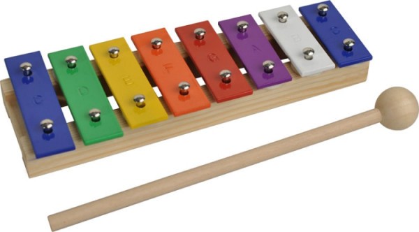 Steinbach Glockenspiel 8 bunte Klangplatten diatonisch
