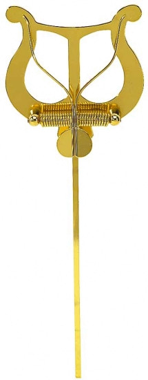 Marschgabel große Lyra, 2 Drücker, vernickelt