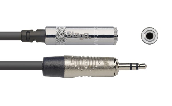 N Serie Audiokabel, Miniklinke/Miniklinke (m/f), stereo, 1 m