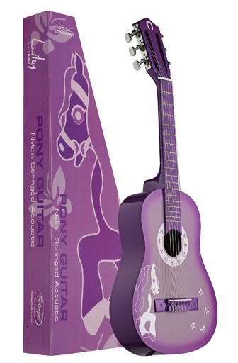Stagg Kindergitarre 1/4 Größe mit Ponybild in Pink
