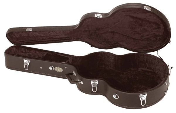 Gewa 4/4 Gitarrenkoffer für ES-335 Semi-Akustikgitarre Economy Arched Top