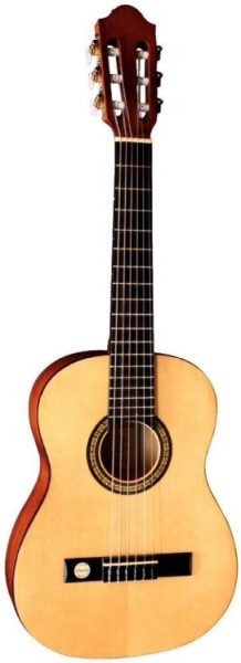 Tenson 1/2 Konzertgitarre in natur getönt mit Fichtendecke