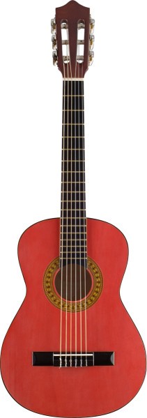 Stagg C530 TR 3/4 Klassik-Gitarre in rot mit Lindendecke