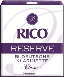 Rico Reserve Reeds 2,5 Deutsch Bb- Klarinette Packung mit 10 Stück