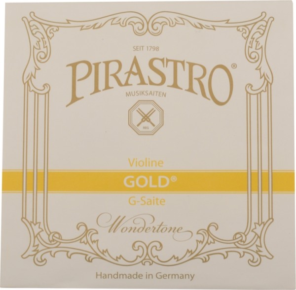 Pirastro Gold Saitensatz 4/4 Geige/Violine Darm E-Saite Stahl mittel