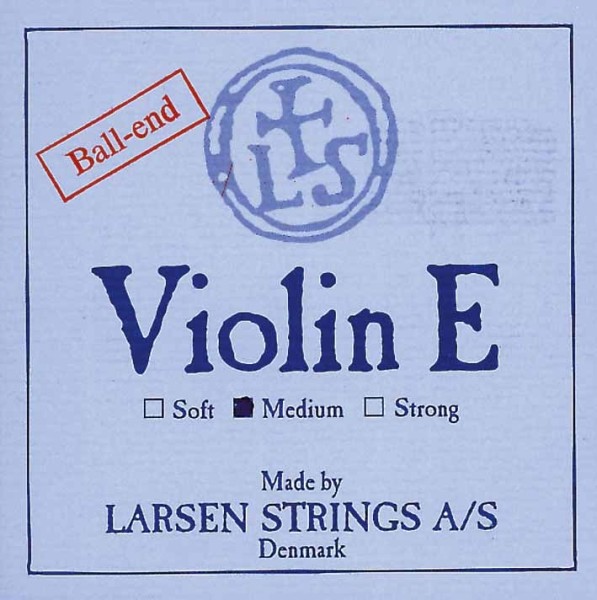 Larsen Saitensatz 4/4 Geige/Violine E-Saite Stahl blank mittel