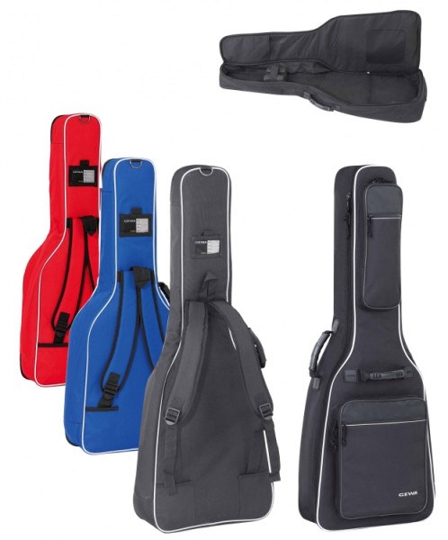 Gewa 4/4 Gitarrentasche in schwarz für Konzertgitarren 20mm Economy 20 LINE