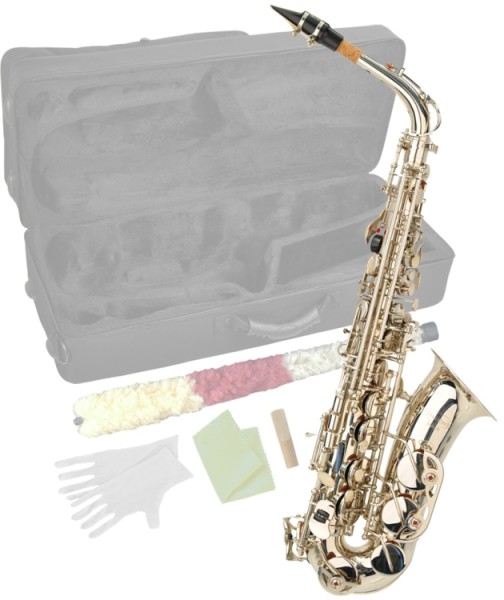 Steinbach Eb Alt-Saxophon in Silber mit hohem FIS