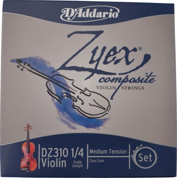 D`Addario Zyex Saitensatz 1/4 Geige/Violine E-Saite Carbonstahl mittel