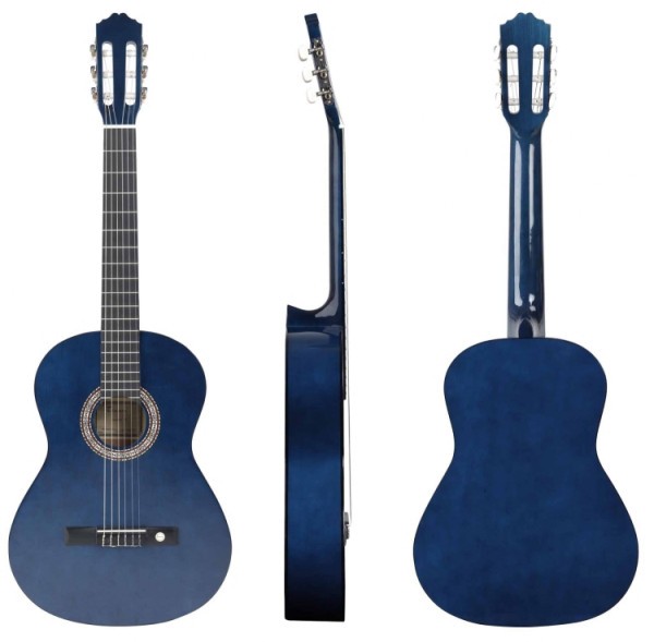 GEWApure 3/4 Konzertgitarre Almeria in transparent-blau getönt mit Fichtendecke