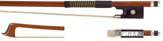 GEWA 4/4 Liuteria Maestro Geigenbogen Fernambukholz gute Qualität kantige Stange Fischbeinumwicklung