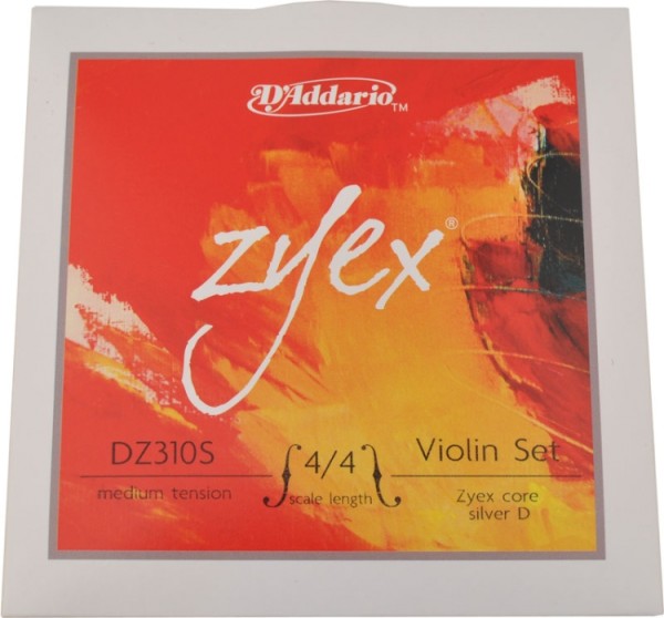 D`Addario Zyex Saitensatz 4/4 Geige/Violine E-Saite Carbonstahl verzinnt mittel