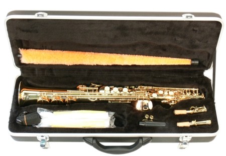 B-Ware Steinbach SSSS-100 Sopran Saxophon gerade Hoch Fis-Klappe