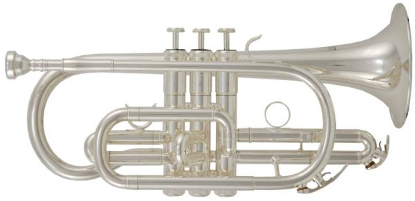 Roy Benson Kornett CR-202S Student Pro Serie, versilbert