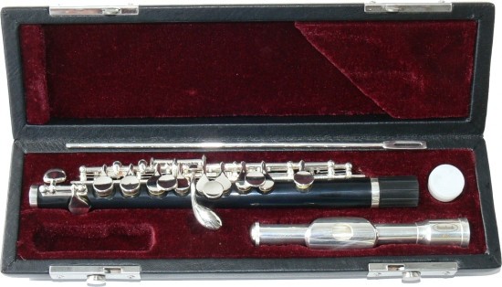 Steinbach Piccolo Flöte mit Lederkoffer SFLP-200