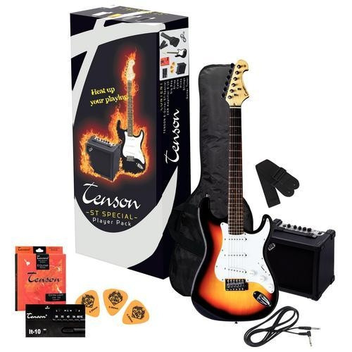 GEWApure 4/4 E-Gitarre Starter-Set mit sunburst Gitarre inkl. Zubehör
