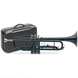 Stagg 77-T/BK schwarze B-Trompete im ABS Koffer