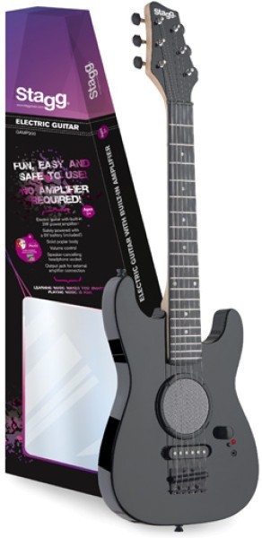 Stagg GAMP200-BK Junior E-Gitarre Schwarz