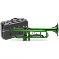 Stagg 77-T/GR grüne B-Trompete im ABS Koffer