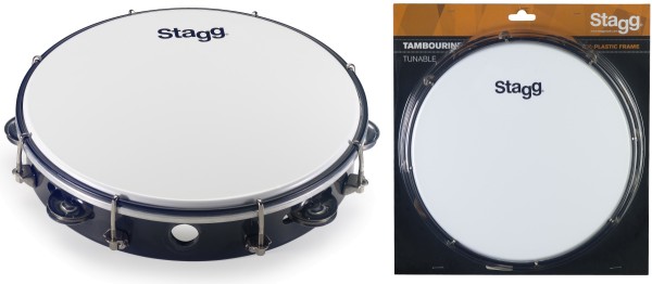 Stagg TAB-110P/BK 10 Zoll stimmbares Kunststoff Tambourin