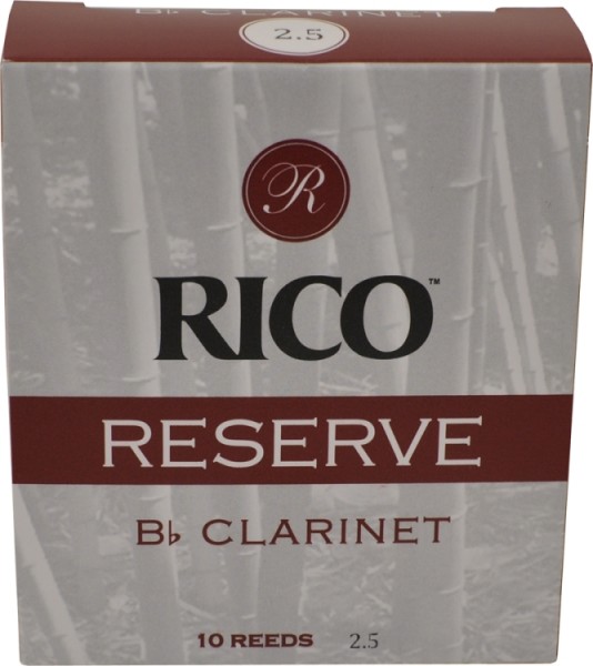 Rico Reserve Reeds 2,5 Böhm Bb- Klarinette Packung mit 10 Stück - ABVERKAUF
