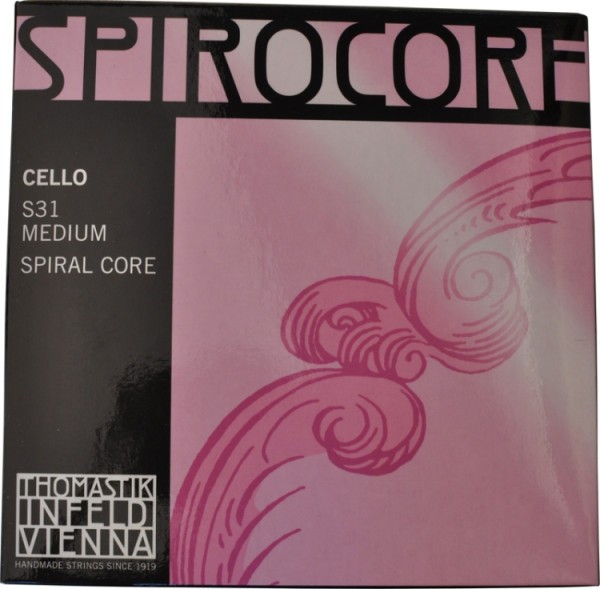 Thomastik S31 Spirocore Saitensatz mittel für 4/4 Cello Chromumspinnung