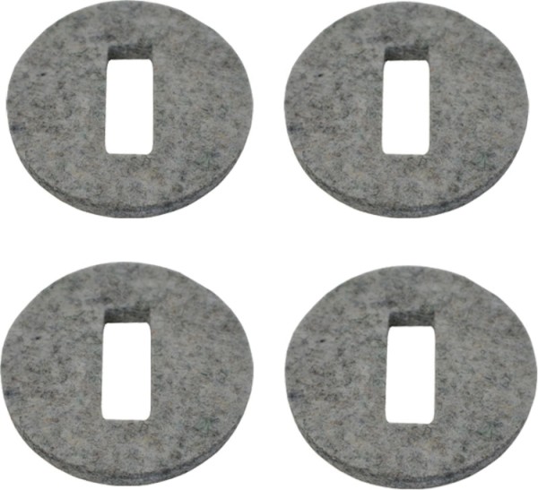 Steinbach Filzscheiben selbstklebend 55 mm grau für Untersetzer 4 Stüc