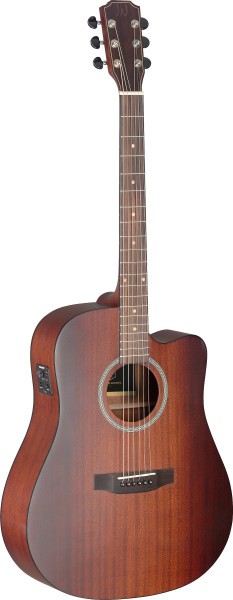 J. N. DEV-DCFI BBST DEV-DCFI BBST Deveron Serie Cutaway Elektro-Akustikgitarre mit Decke aus massive