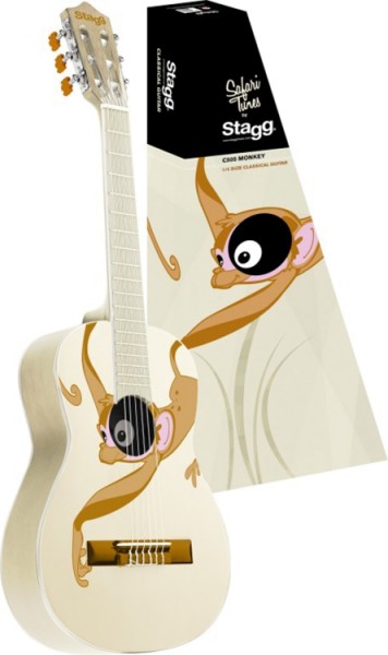 Stagg C505 MONKEY 1/4 Klassik-Gitarre in cream mit Lindendecke