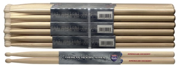 Stagg SHROCK American Hickory Drumsticks Holz Tip / Rock / Preis für 1 Paar ABVERKAUF