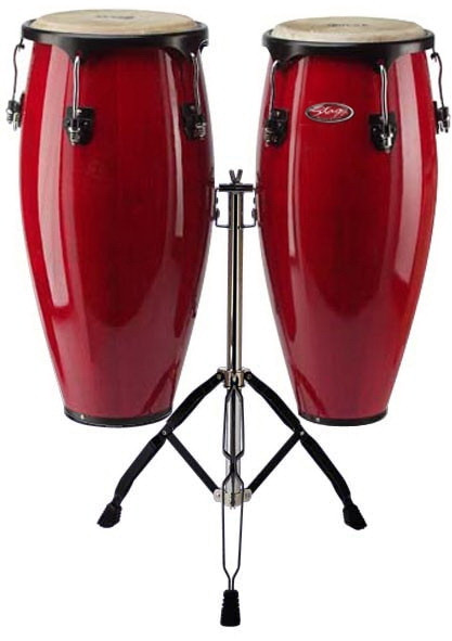 Stagg CWM-R-D 10 Zoll +11 Zoll Congaset Holzkessel