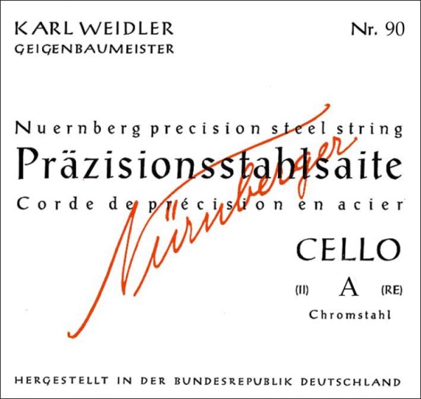 Nürnberger A- Saite für 4/4 Cello