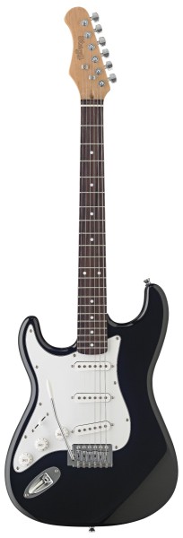 Stagg S300LH-BK Standard S- E-Gitarre Linkshänder Modell schwarz