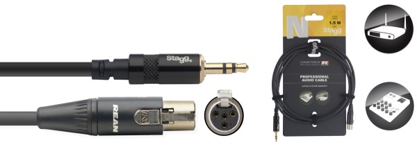 N-Serie Audio Kabel - Stereo Mini Phono Stecker / Mini 4pin
