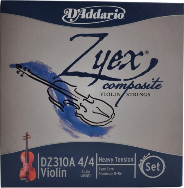 D`Addario Zyex Saitensatz 4/4 Geige/Violine E-Saite Stahl verzinkt dick