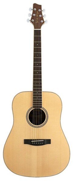 Stagg NA30 Dreadnought Akustikgitarre mit massiver Fichtendecke