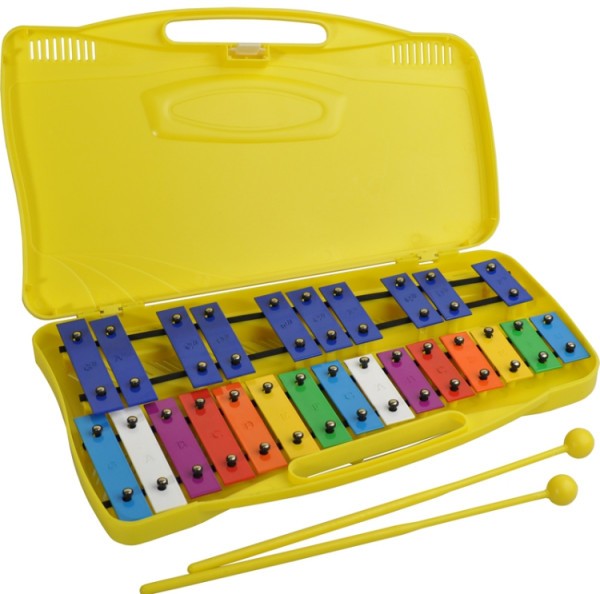 Steinbach Glockenspiel Sopran 25 bunte Klangplatten chromatisch