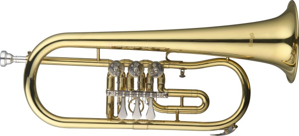 Stagg B-Drehventil-Flügelhorn mit Koffer