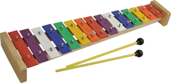 Steinbach Glockenspiel 15 bunte Klangplatten diatonisch