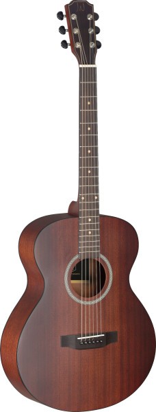 J. N. DEV-A BBST Auditorium Akustikgitarre mit Decke aus massivem Mahagoni, Deveron Serie